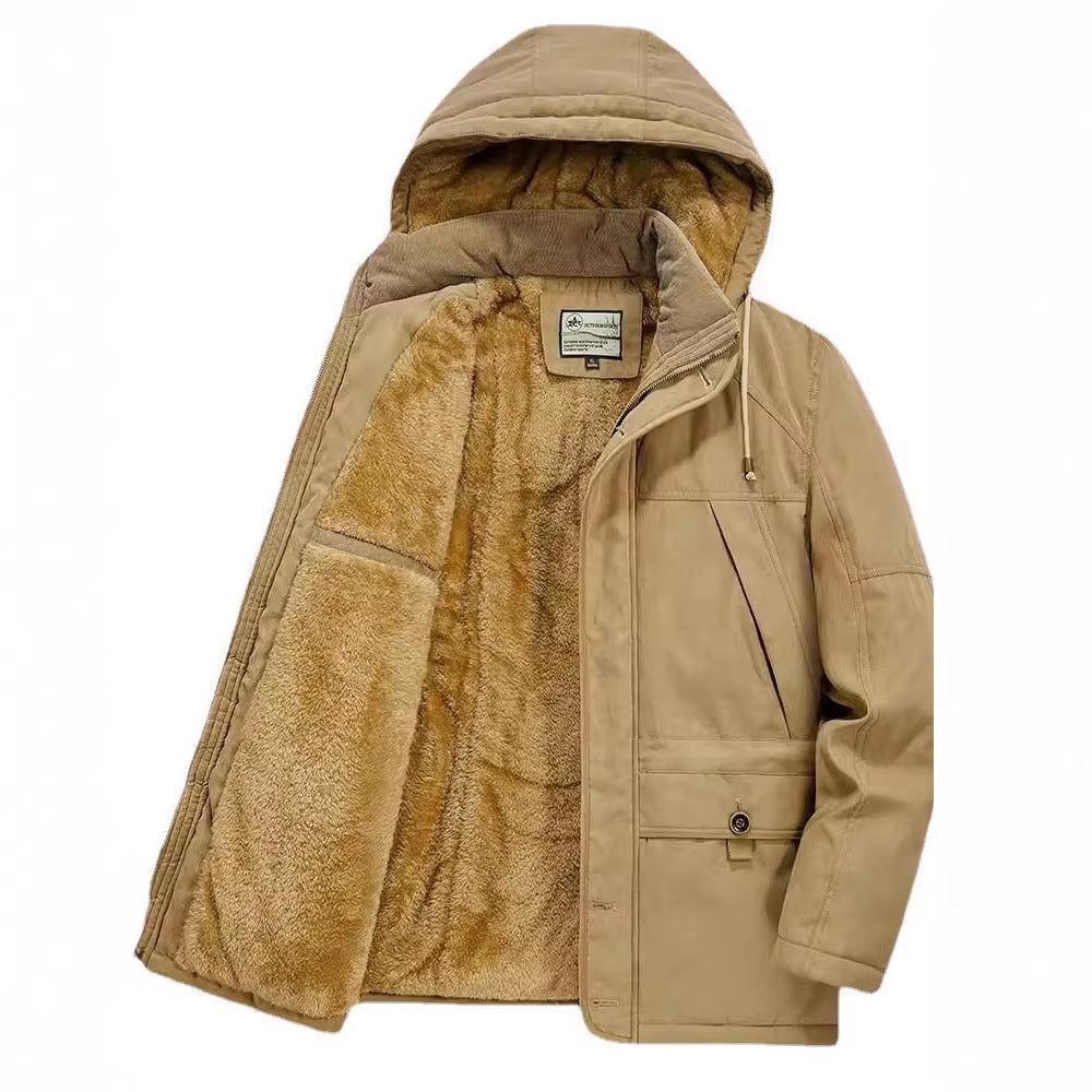 Herren Winterparka mit Teddyfell-Innenfutter und Kapuze Shop Nory