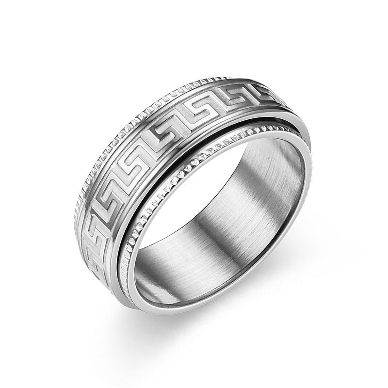 Herren Ring mit kunstvollem geometrischen Muster Shop Nory