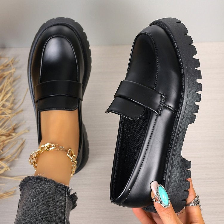 Damen klassische Loafer mit rutschfester Sohle