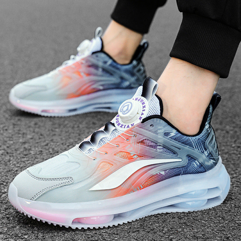 Unisex Transparente TPU-Sneaker mit sichtbarer Luftkammer und gradientem Mesh-Obermaterial Shopy Nory
