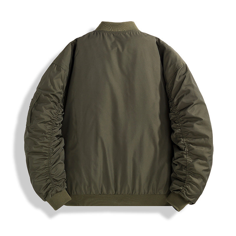 Herren Modische Bomberjacke mit Stehkragen Shop Nory
