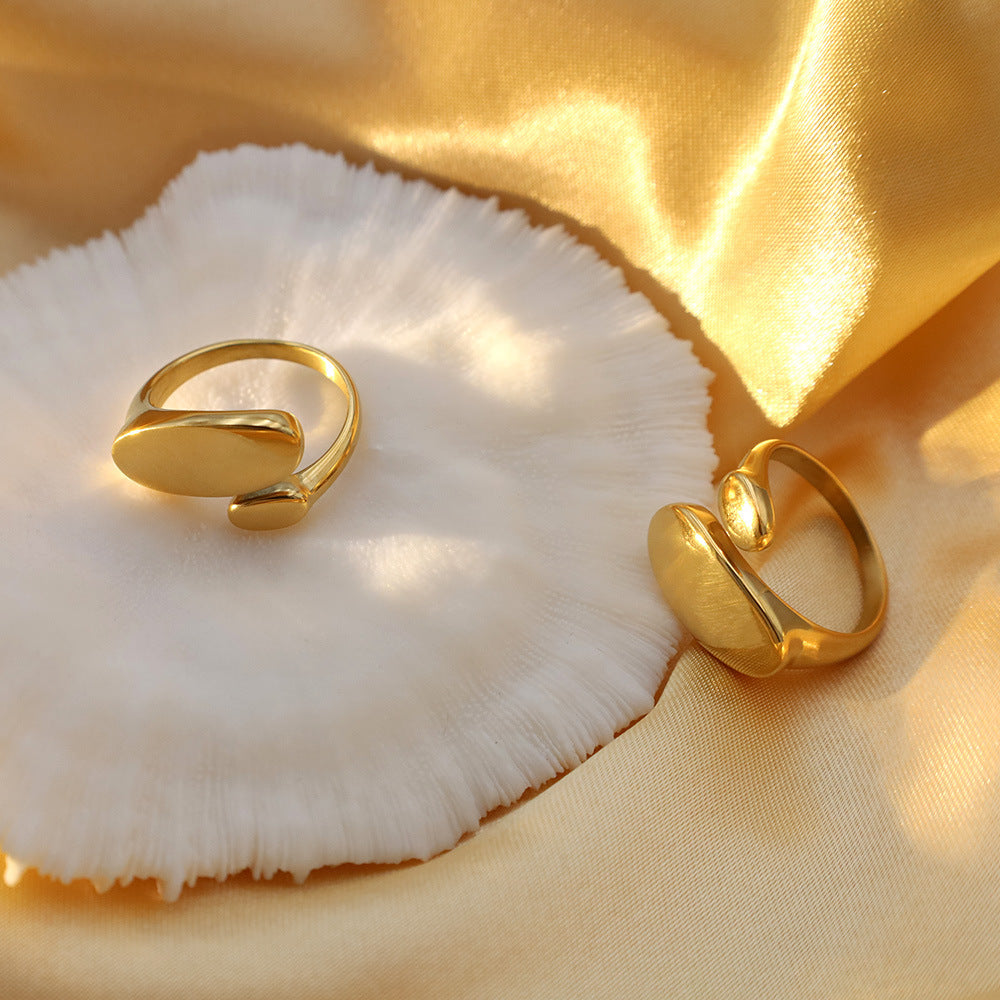 Damen Eleganter offener Ring aus hochwertigem Gold Shop Nory