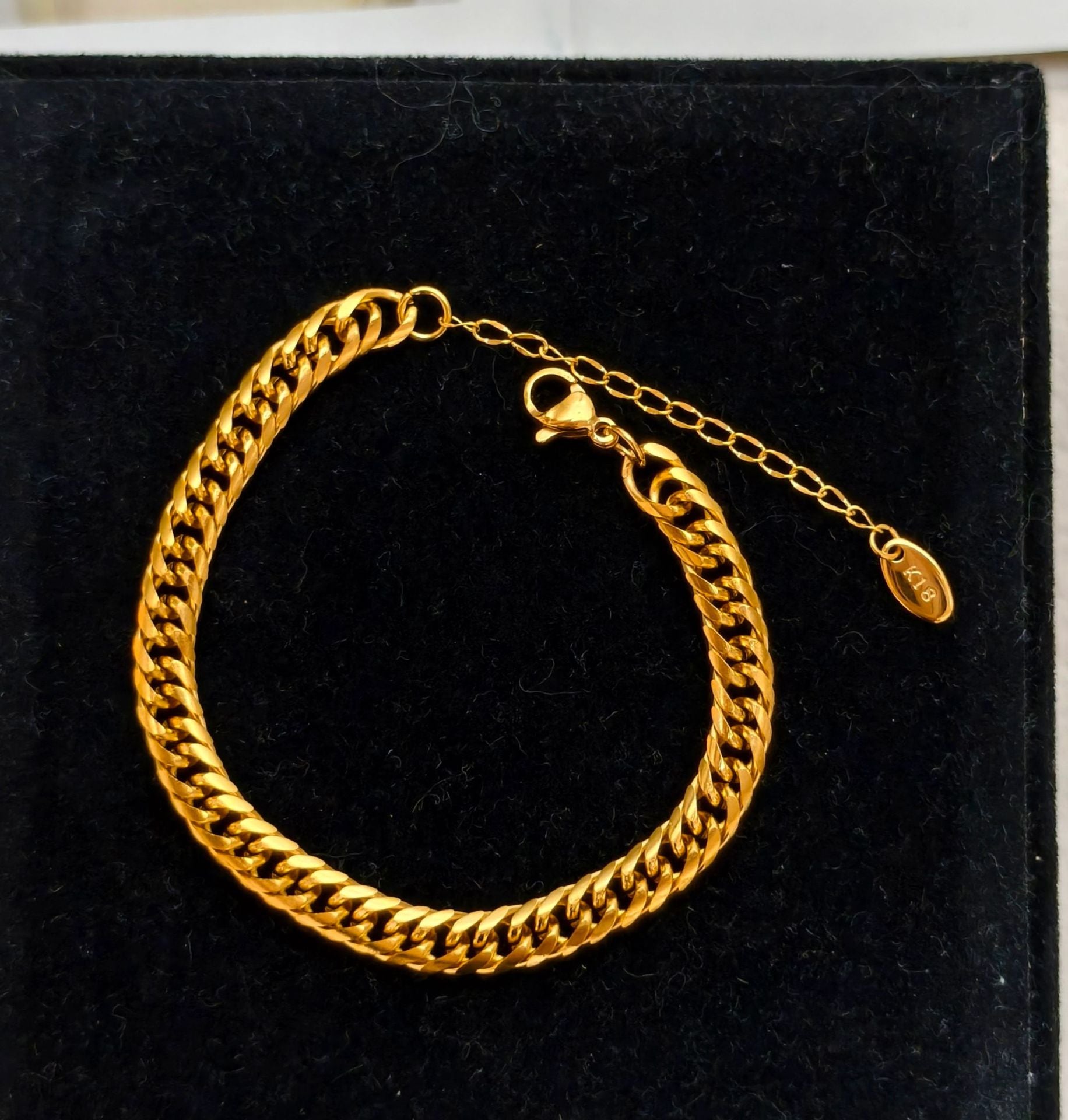 Damen Chunky Gold Link Armband Shop Nory