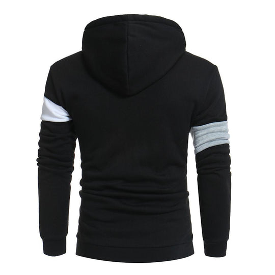 Herren sportlicher Kapuzenpullover mit Farbblockdesign