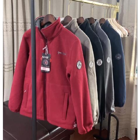 Herren Fleecejacke mit Stehkragen, durchgehendem Reißverschluss und wärmender Microfleece-Innenlage Shop Nory