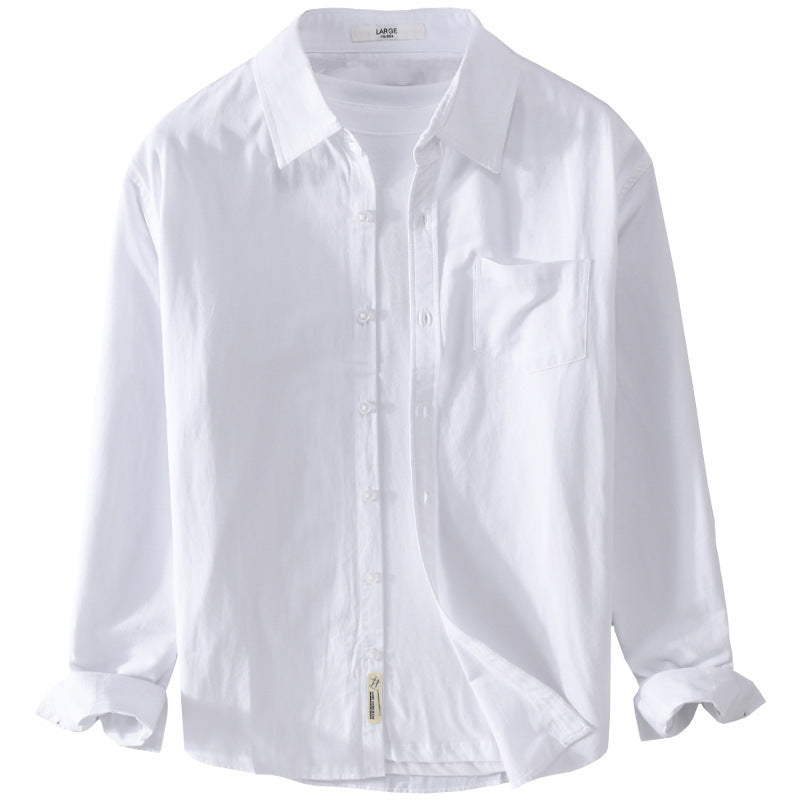 Herren Leichtes Baumwoll‑Leinen Overshirt mit Brusttasche und Relaxed‑Fit Shop Nory