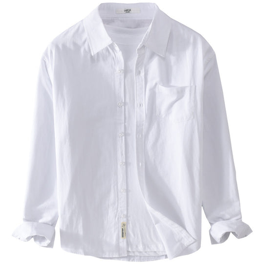 Herren Leichtes Baumwoll‑Leinen Overshirt mit Brusttasche und Relaxed‑Fit Shop Nory