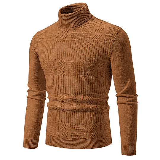 Herren Rollkragenpullover mit Strukturstrick und körpernaher Silhouette Shop Nory