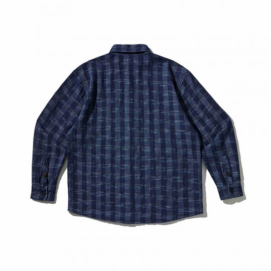 Unisex Kastenförmige Overshirt‑Hemdjacke aus leichter Baumwollmischung mit Karomuster und Brustpattentasche Shop Nory