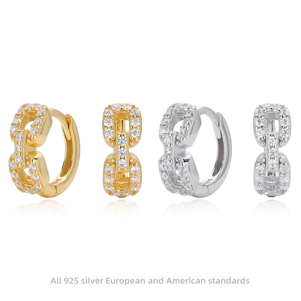 Damen Ohrhänger mit funkelndem Zirkon aus hochwertigem 925 Sterling Silber Shop Nory