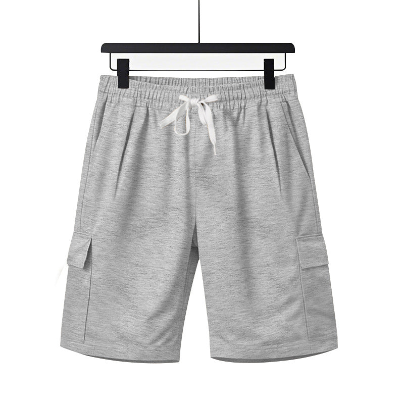 Herren nan elastische Cargo-Bermuda mit Kordelzug und Mehrfachtaschen