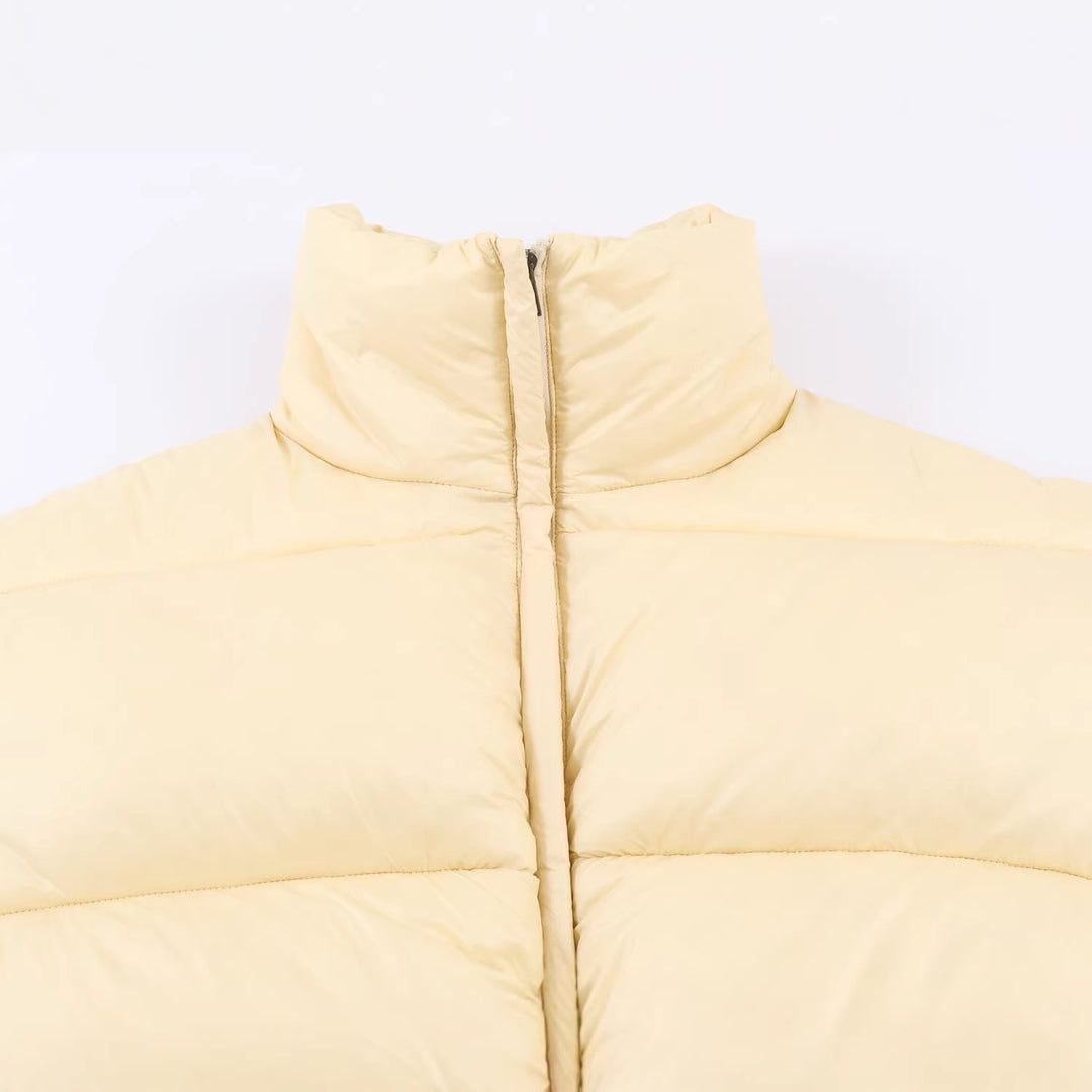 Damen Kurzsteppjacke im Carmen‑Look mit Tunnelzug‑Taillierung und voluminösen Ärmeln Shop Nory