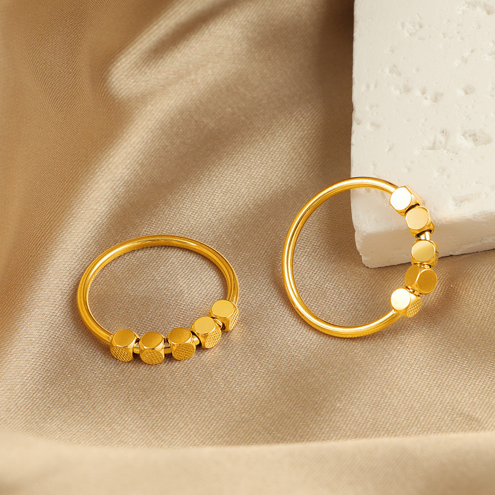 Damen modischer Ring mit strukturiertem Design Shop Nory