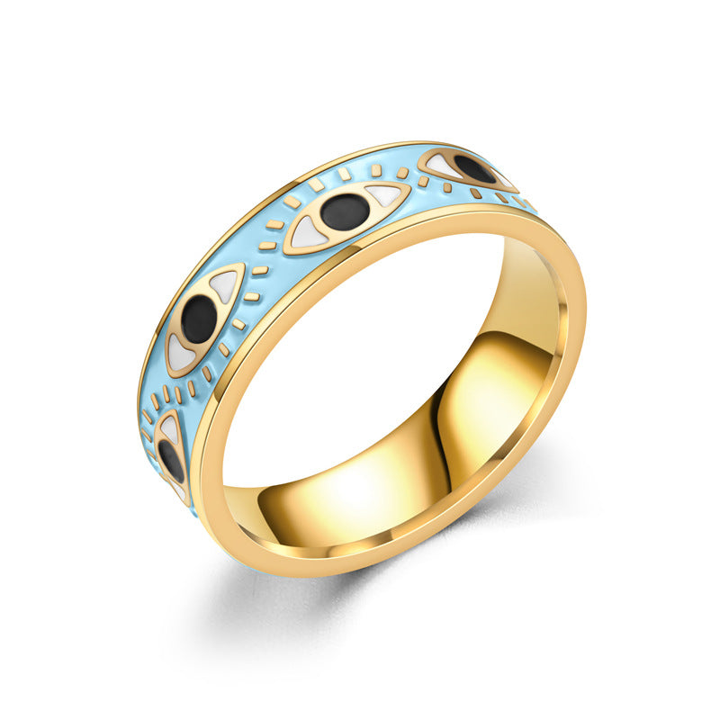 Damen Ring mit kreativem Eye-Motiv aus hochwertigem Edelstahl Shop Nory
