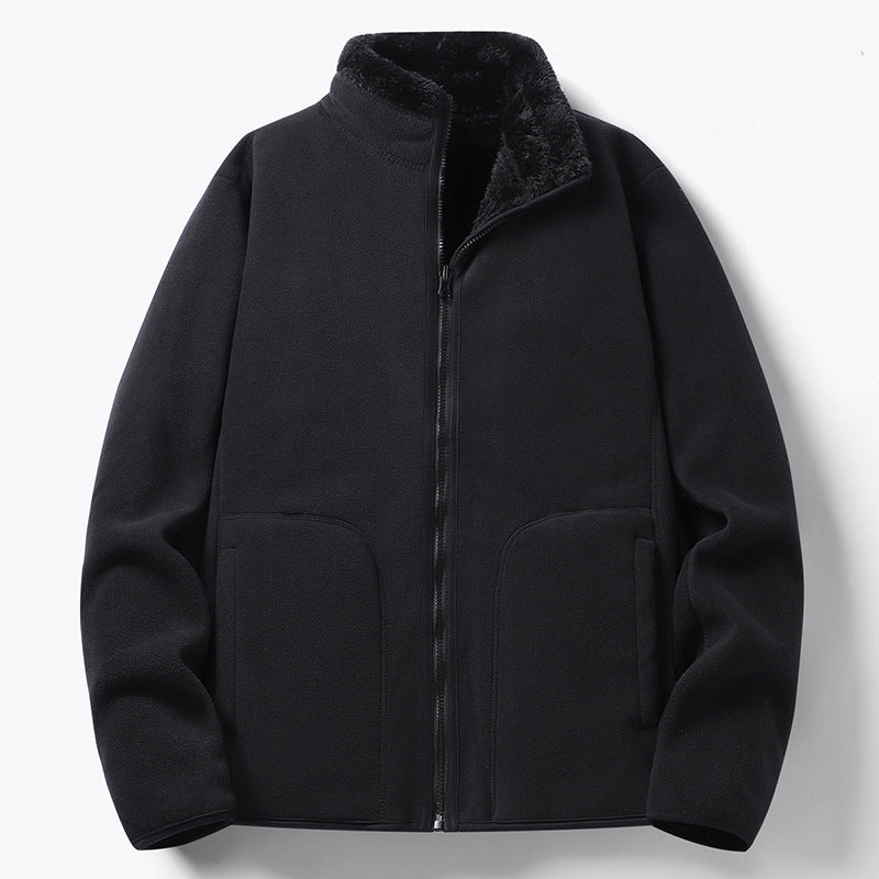Damen Gefütterte Fleece-Jacke mit Teddyfutter, Stehkragen & durchgehendem Reißverschluss Shop Nory