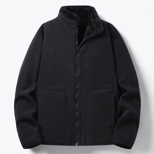 Damen Gefütterte Fleece-Jacke mit Teddyfutter, Stehkragen & durchgehendem Reißverschluss Shop Nory