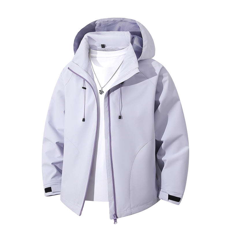 Damen leichte wasserabweisende Kapuzenjacke im technischen Comfort-Schnitt Shop Nory