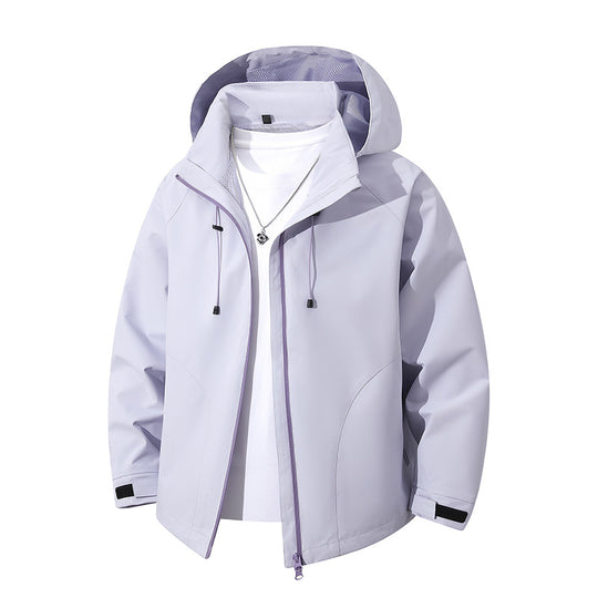 Damen leichte wasserabweisende Kapuzenjacke im technischen Comfort-Schnitt Shop Nory