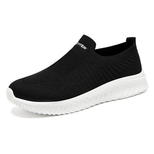 Damen Leichte Slip-On Freizeitschuhe mit atmungsaktivem Strickdesign