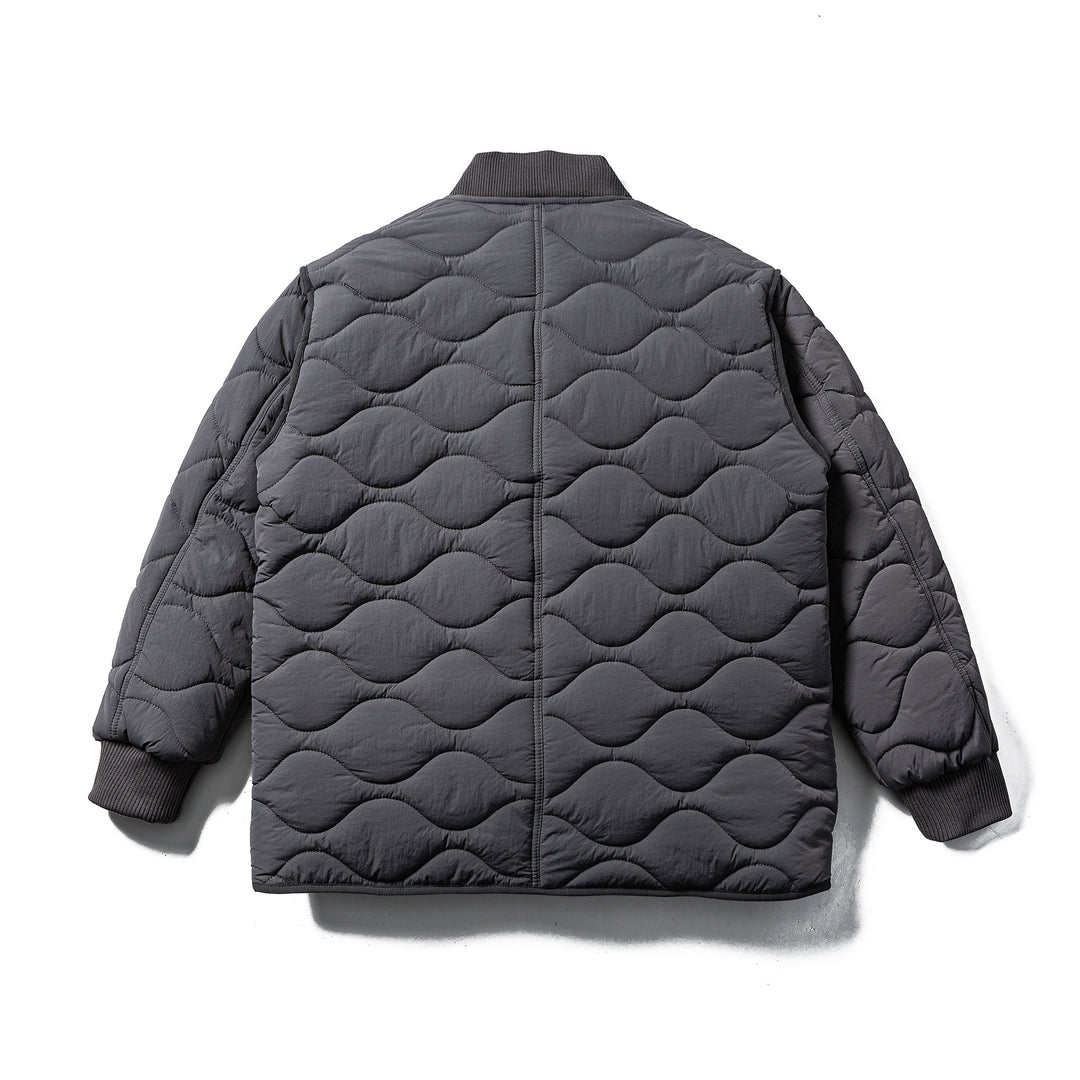 Herren Gestepptes Boxy‑Blouson mit Wellensteppung und Lederpaspel Shop Nory
