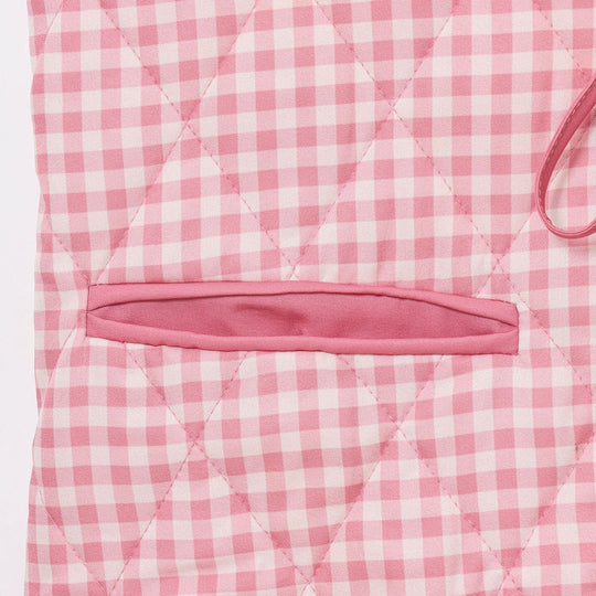 Damen gestepptes Viskose-Weste mit modischem Krawattenverschluss und praktischen Taschen Shopnory