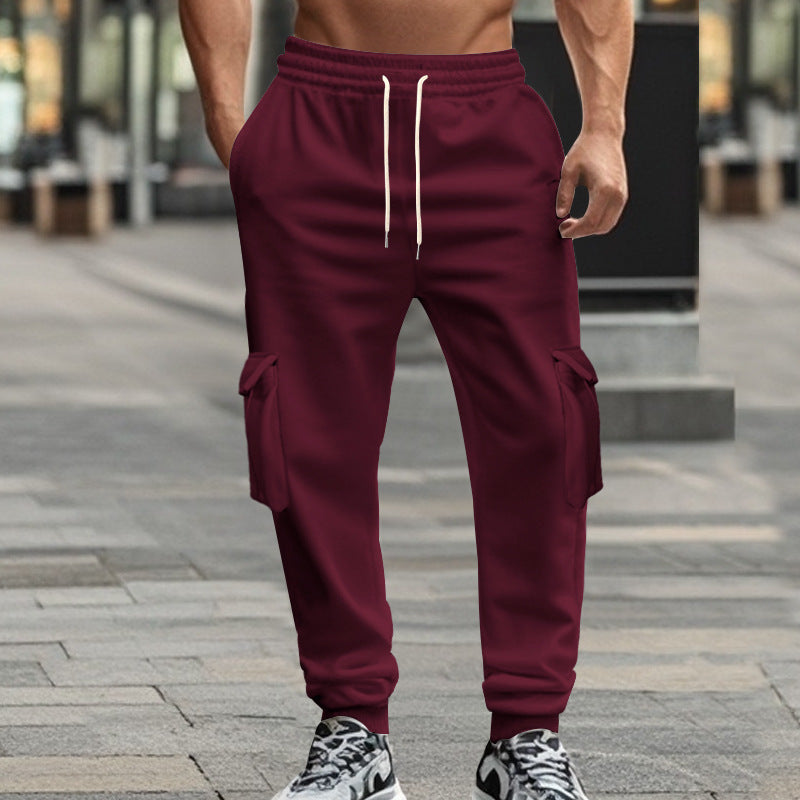 Herren nan Utility-Joggerhose mit seitlichen Klappentaschen, Kordelzugbund und konischer Passform Shop Nory