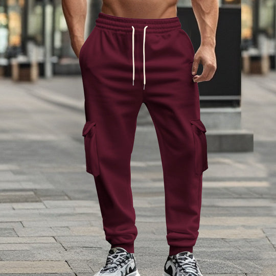 Herren nan Utility-Joggerhose mit seitlichen Klappentaschen, Kordelzugbund und konischer Passform Shop Nory