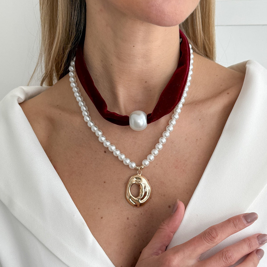 Damen Halskette mit herzförmigem Anhänger Shop Nory
