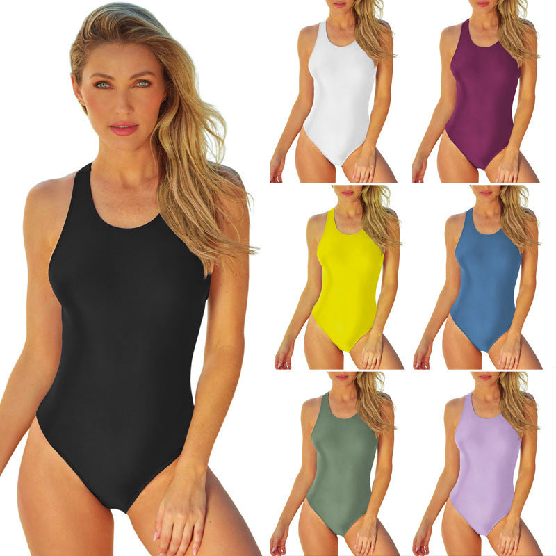 Damen Sportlicher Einteiler-Badeanzug