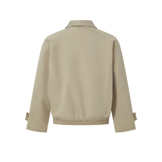 Damen Kurze Bomberjacke im Blouson‑Schnitt mit verdeckter Knopfleiste und elastischem Saum Shop Nory