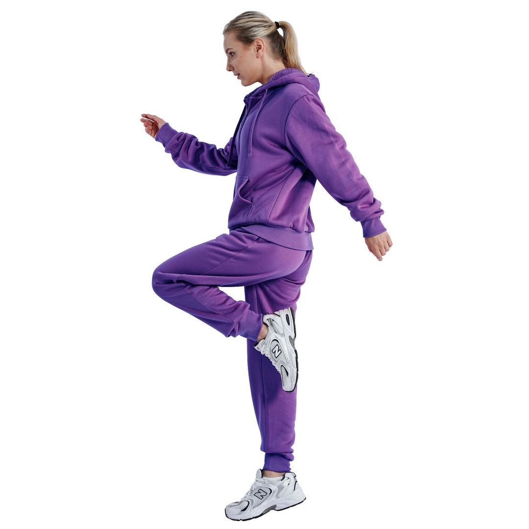 Damen Sportlicher Jogginganzug mit praktischer Kapuze Shopnory