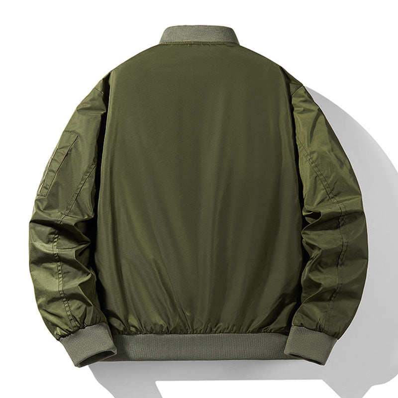 Herren Modische Bomberjacke mit hohem Kragen und praktischen Taschen Shop Nory