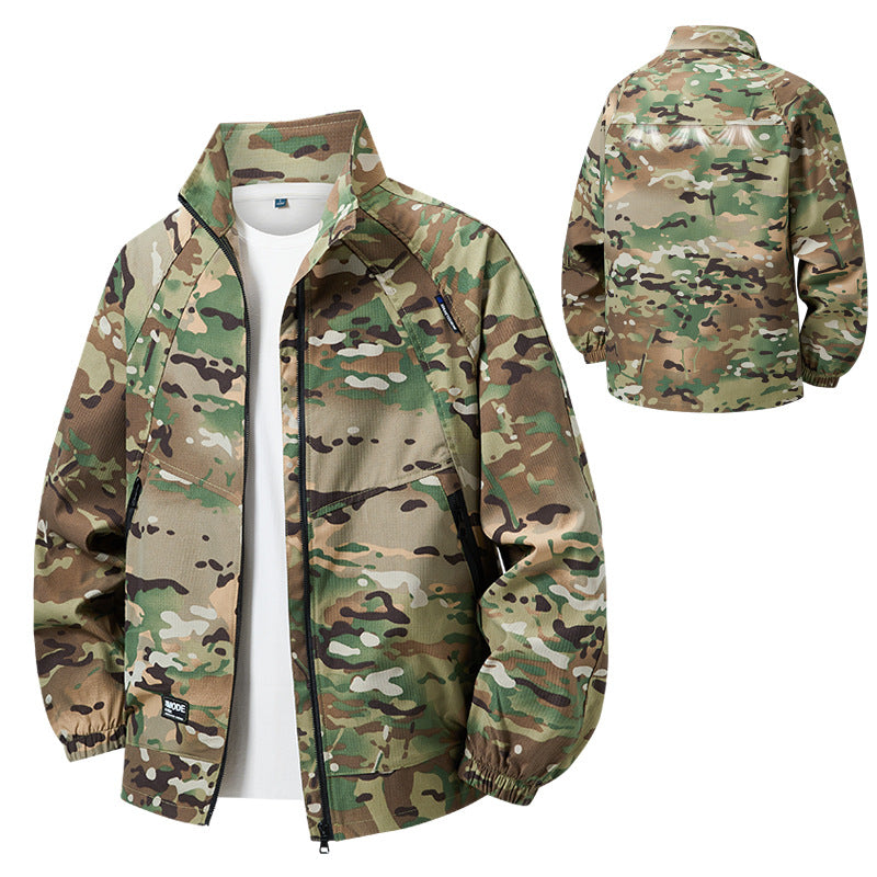 Herren leichte Outdoor-Jacke mit hohem Kragen Shop Nory