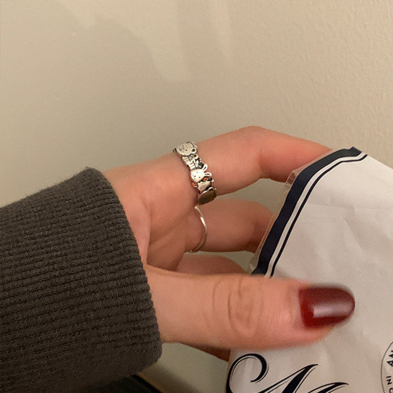 Damen Offener Ring mit inspirierendem Schriftzug und elegantem Design Shop Nory