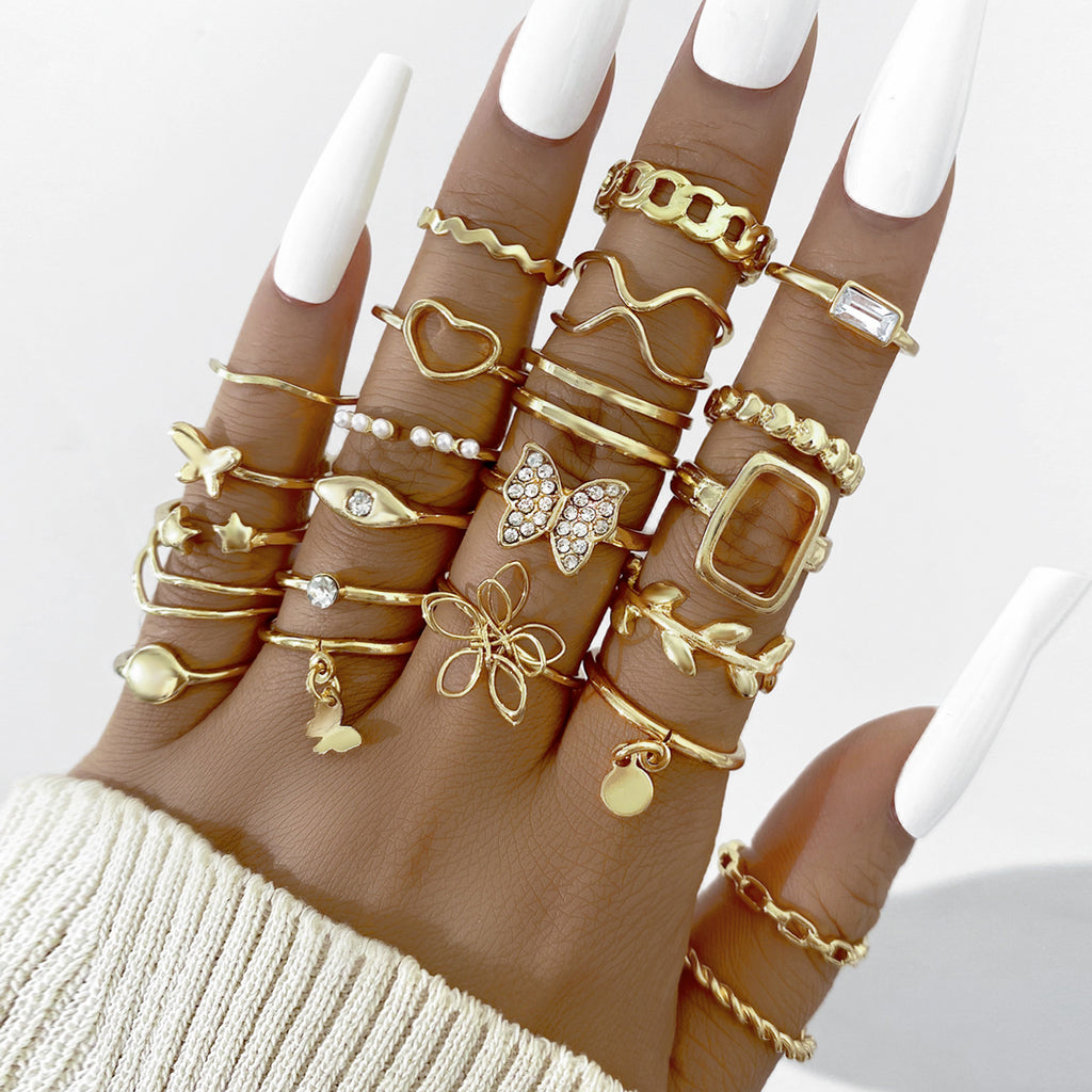 Damen modisches Ringset Shop Nory
