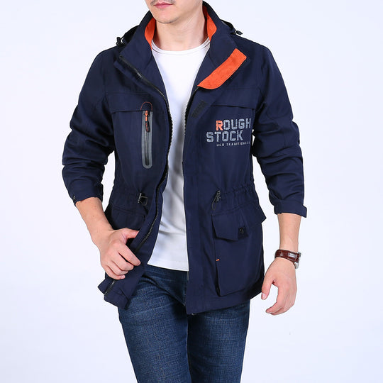 Herren Multifunktionale Wetterjacke mit praktischen Taschen Shop Nory