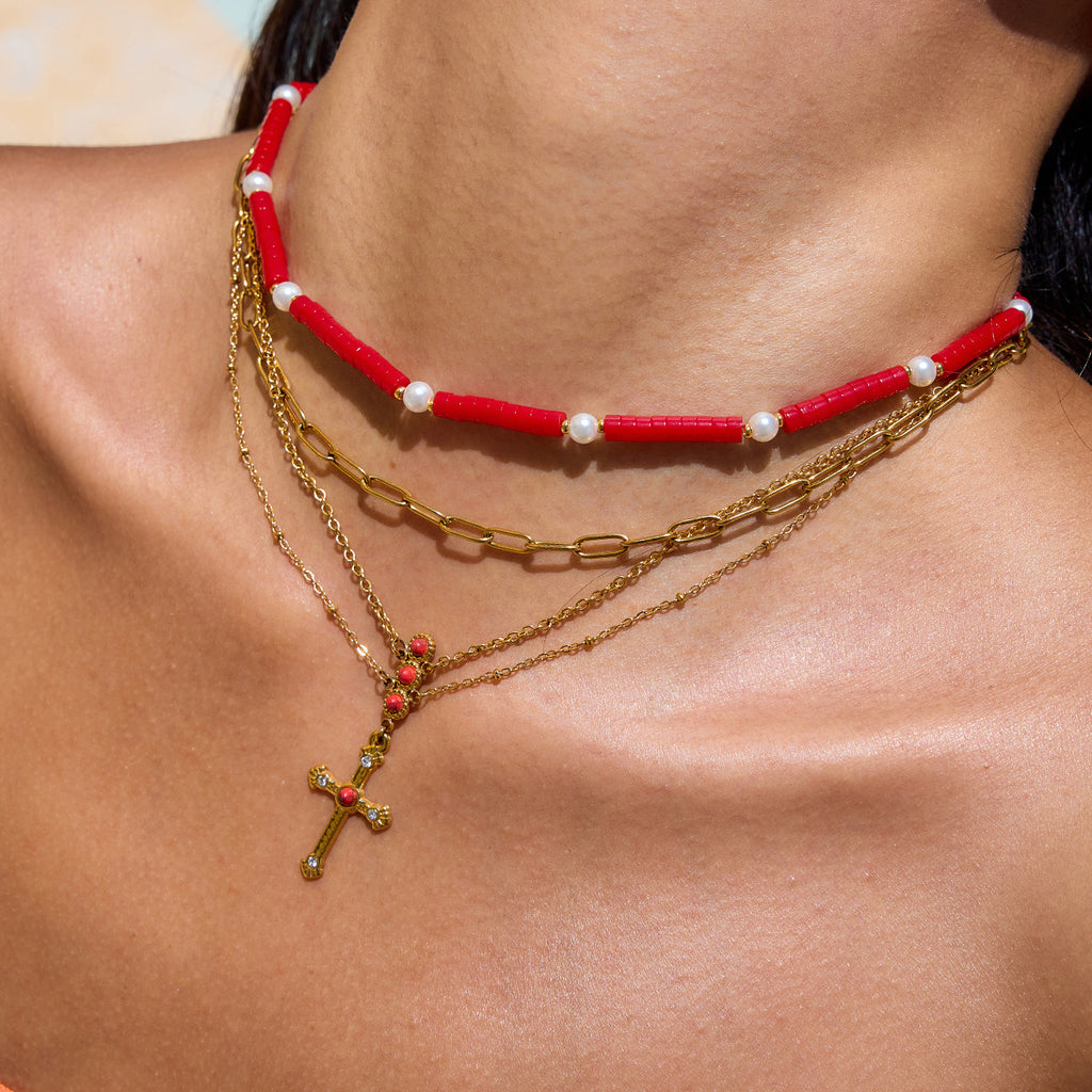 Damen elegante Kette mit hypoallergenem Edelstahl und verstellbarem Design Shop Nory