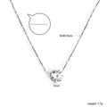 Damen edle Halskette mit funkelndem Kristallanhänger und verstellbarem Kettendesign Shop Nory