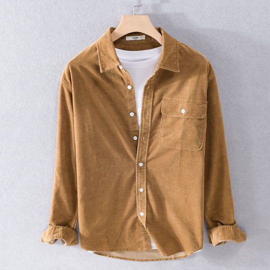 Herren Feine Cord‑Hemdjacke mit Pattentasche und legerem Schnitt Shop Nory