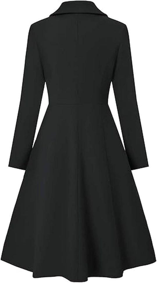 Damen Eleganter Oversize-Mantel mit doppelter Knopfreihe