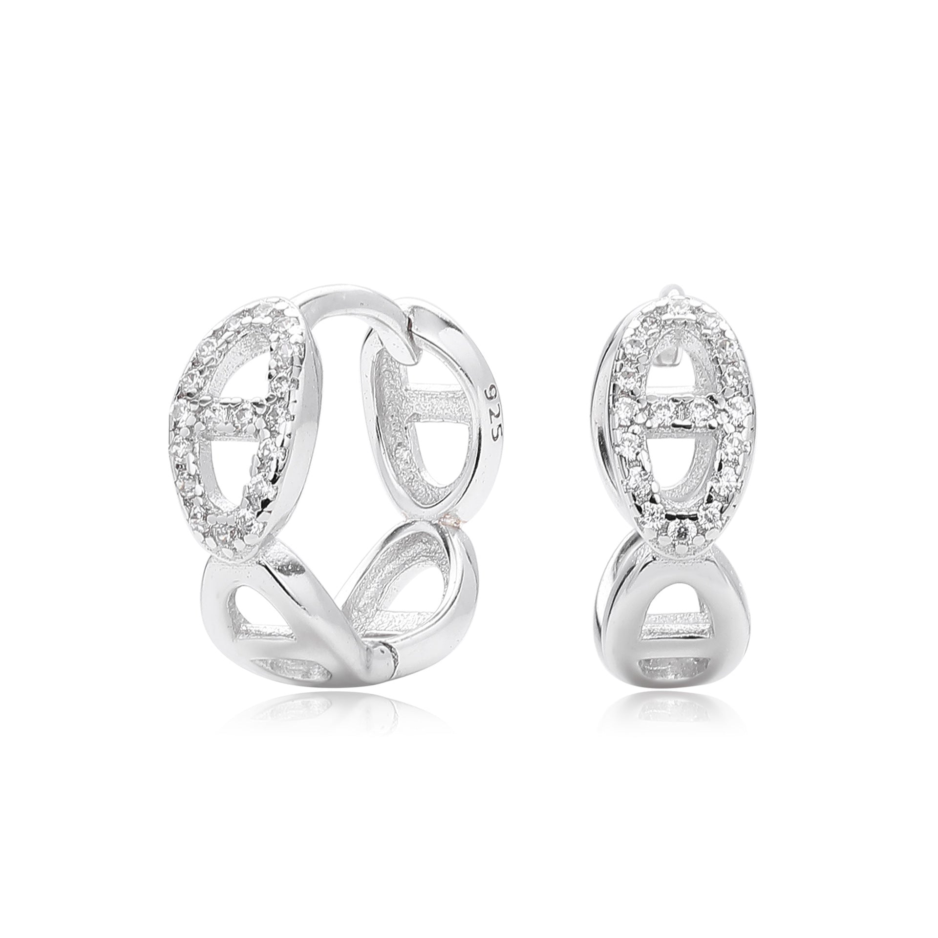 Damen Ohrhänger mit luxuriösen Zirkon-Akzenten aus hochwertigem 925 Sterlingsilber Shop Nory