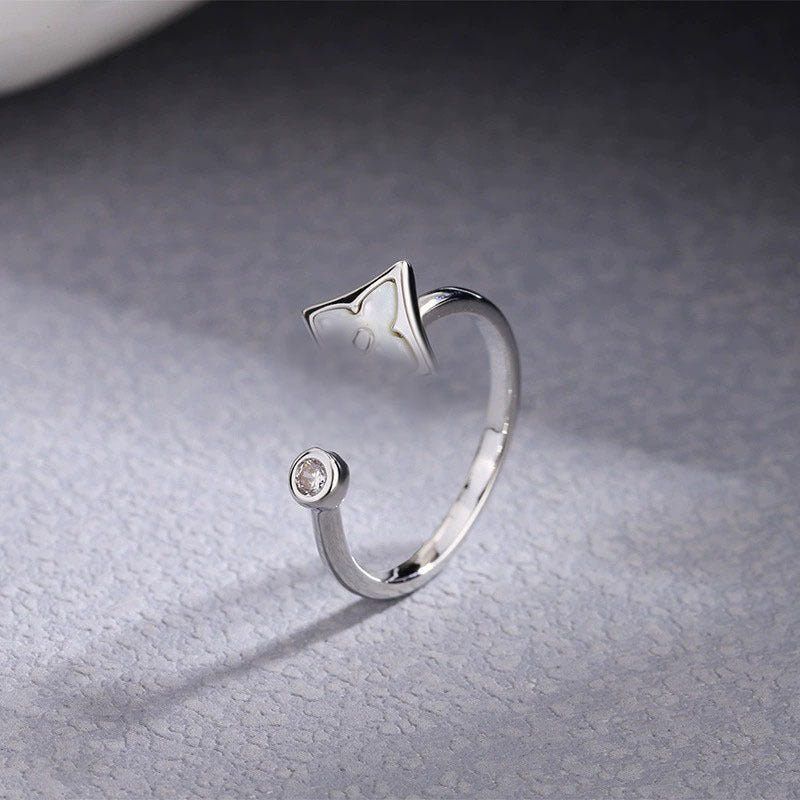Damen eleganter Ring mit kunstvollem Design und funkelndem Kristall Shop Nory