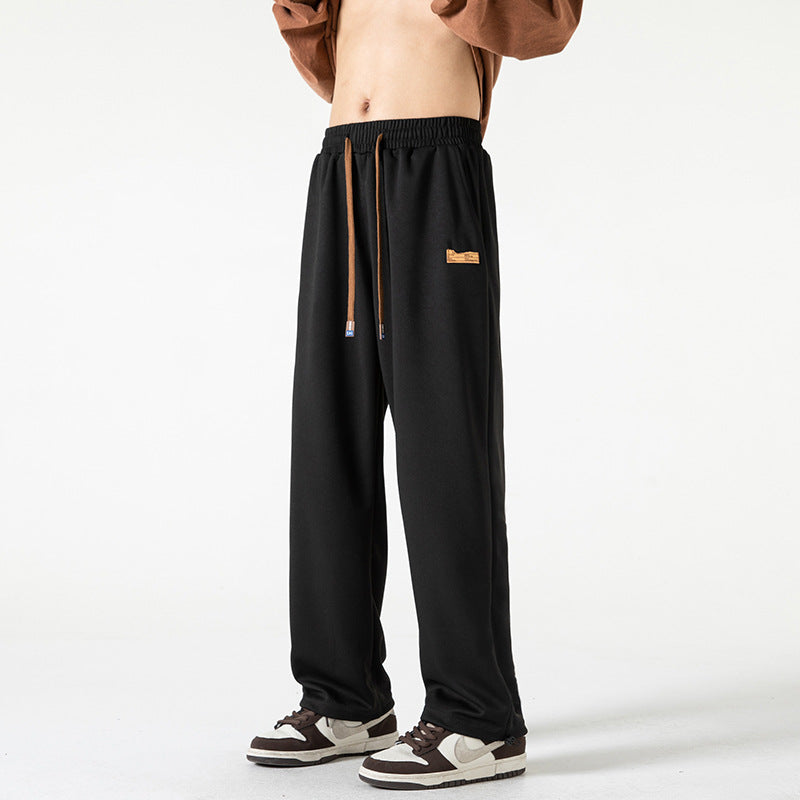 Herren Lounge-Jogginghose im Oversize-Straßenstil mit extra weitem Bein und Kordelzug Shop Nory