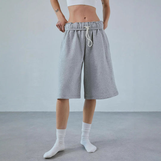 Damen Lässiges Sweatshirt und Shorts Set Shopnory