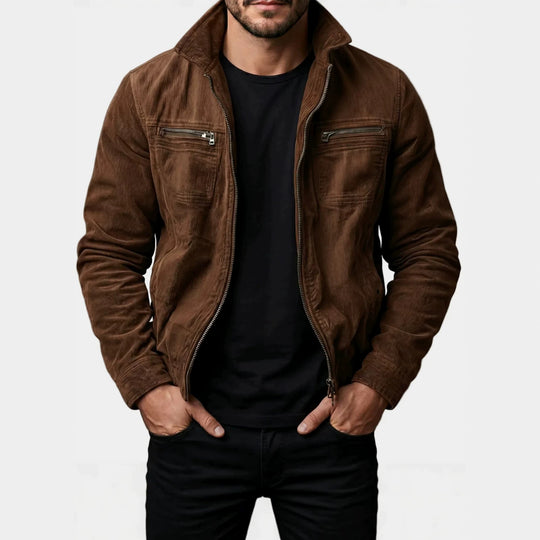 Herren Modische Übergangs-Utility-Jacke mit Reißverschluss