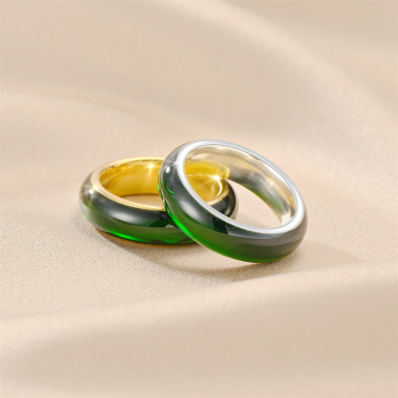 Herren Ring mit edler, schwarzer Keramikeinlage Shop Nory