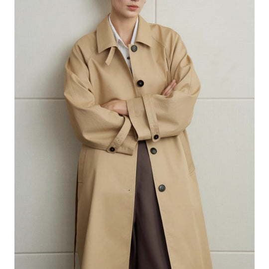Damen elegante Trenchjacke mit Taillengürtel Shop Nory