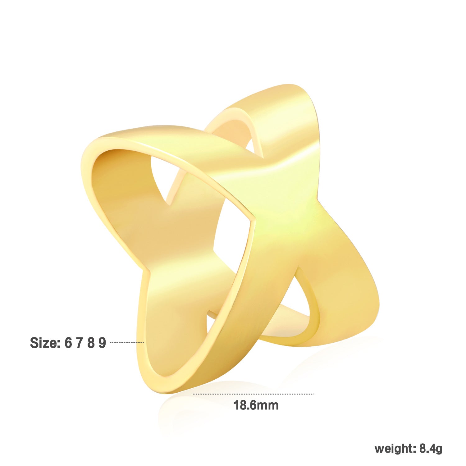 Damen verstellbarer Ring mit elegantem Twist-Design Shop Nory