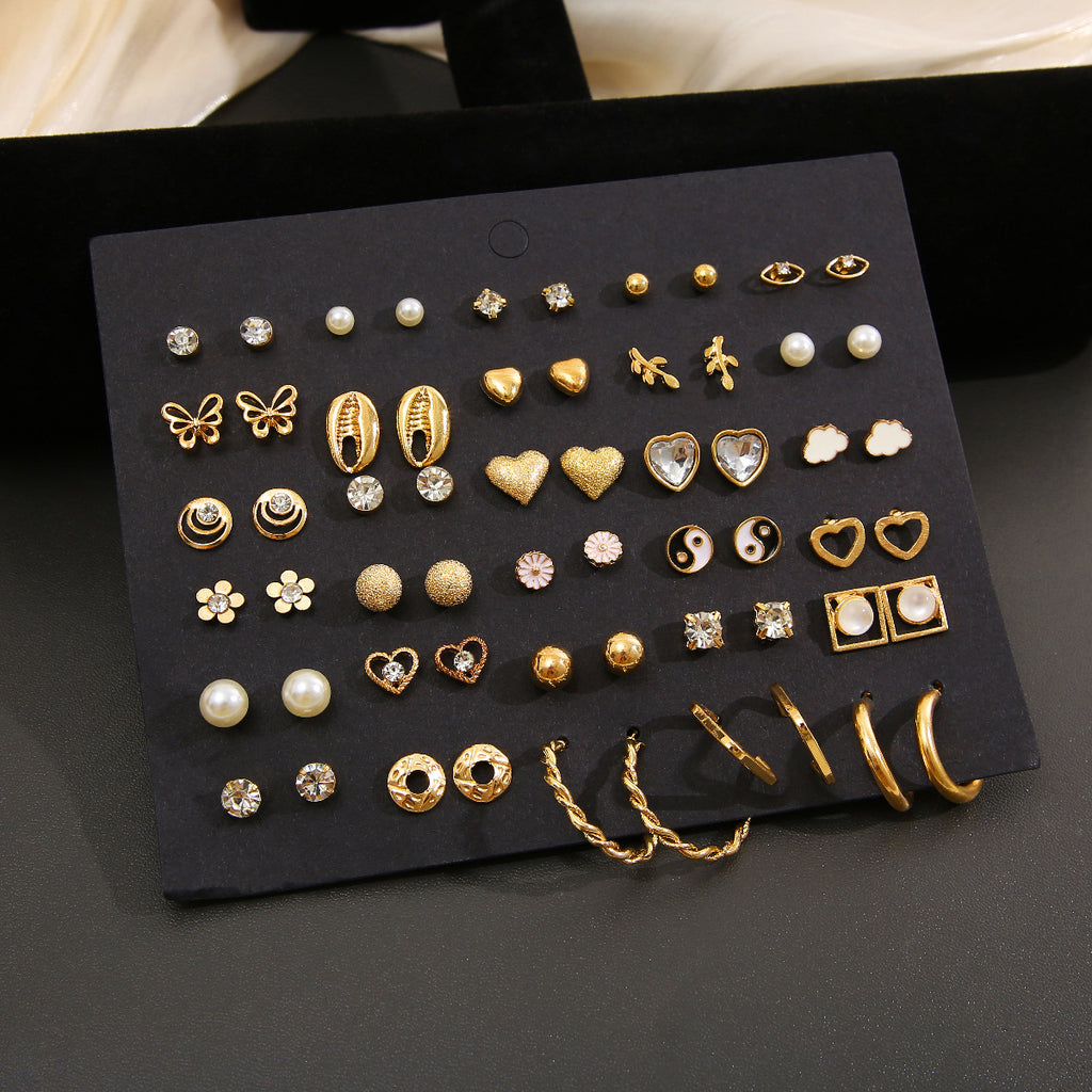 Damen Ohrringe Set mit verschiedenen Designs und kreativen Elementen Shop Nory