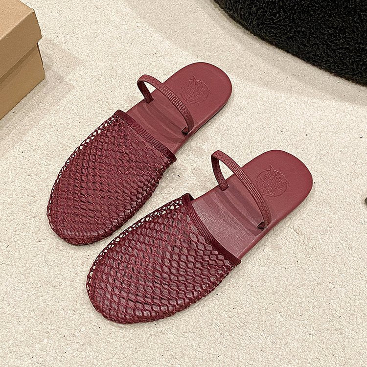 Damen komfortable und elegante offene Pantoletten